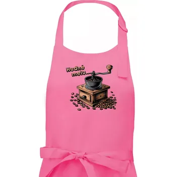 Kuchyňská zástěra Hodně melu - Pánská zástěra na vaření - Univerzální velikost ( Růžová )