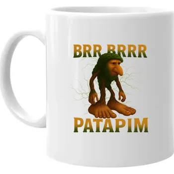 Žertovný předmět Brr brr patapim - Italian Brainrot - hrnek s potiskem- Tričkový.cz