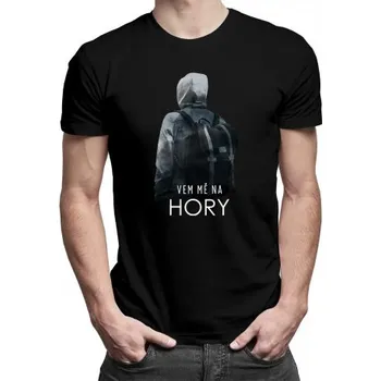 Žertovný předmět Vem mě na hory v2 - pánské tričko s potiskem- Tričkový.cz