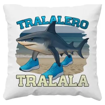 Žertovný předmět Tralalero Tralala - Italian Brainrot - polštář s potiskem- Tričkový.cz