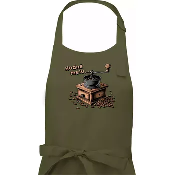 Kuchyňská zástěra Hodně melu - Pánská zástěra na vaření - Univerzální velikost ( Khaki )