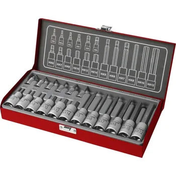 hlavice zástrčné Imbusové, sada 18ks, 1/4, 1/2