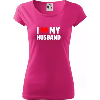 Dámské oblečení I love my husband - Dámské triko Pure - L ( Purpurová )