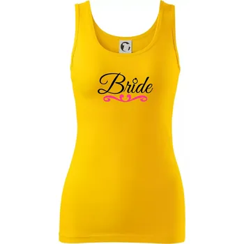 Dámské tričko Nápis bride s prstenem - Dámské tílko - XS ( Žlutá )