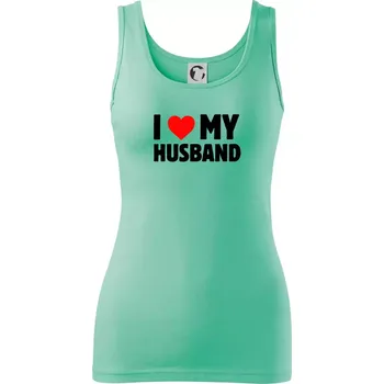 I love my husband - Dámské tílko - 2XL ( Mátová )