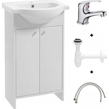 Koupelnový nábytek SET KOUPELNOVÁ SKŘÍŇKA UMYVADLO BATERIE SIFON 50