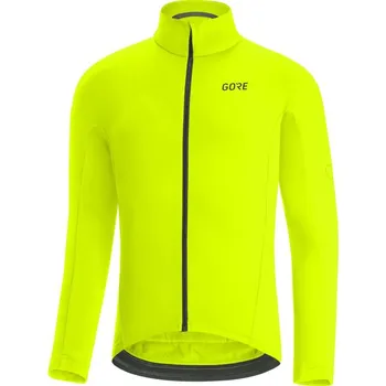 cyklistický dres Dres Gore C3 Thermo pánské dlouhý žlutá neon L
