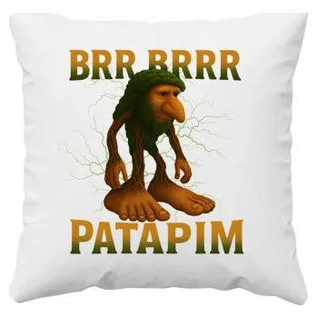 Žertovný předmět Brr brr patapim - Italian Brainrot - polštář s potiskem- Tričkový.cz