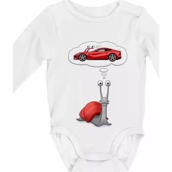 Nesplnitelný sen (Hana-creative) - Body kojenecké s dlouhým rukávem - Dlouhý r. do 3 měs ( Bílá )