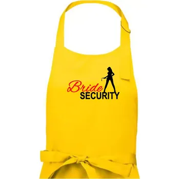 Kuchyňská zástěra Bride security - Dámská zástěra na vaření - Univerzální velikost ( Žlutá )