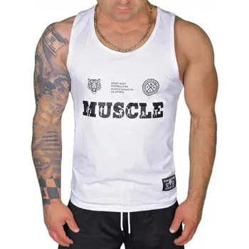 Podprsenka J STYLE kulatý bavlna bílé tričko bez rukávů