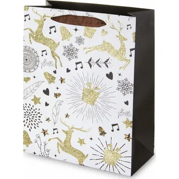 Dárková taška Dárková taška Vánoce 12 x 26 x 32 cm sobí