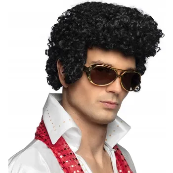Karnevalová paruka Boland paruka krátké vlasy černá kudrnatá