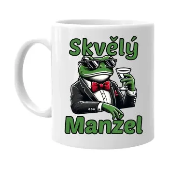 Žertovný předmět Skvělý manžel - hrnek s potiskem- Tričkový.cz