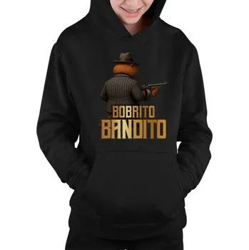 Žertovný předmět Bobrito bandito - Italian Brainrot - dětská mikina s kapucí- Tričkový.cz