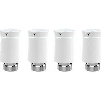 Hlavice pro radiátor MOES TUYA ZigBee 4 x TERMOSTATICKÁ HLAVICE Bílá