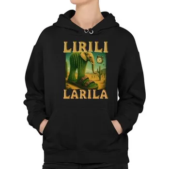 Žertovný předmět Lirili larila - Italian brainrot - dámská mikina s potiskem- Tričkový.cz