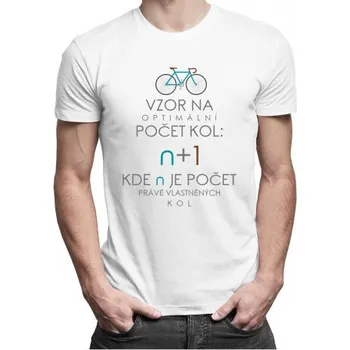 Žertovný předmět Vzor na optimální počet kol v1 - pánské tričko s potiskem- Tričkový.cz