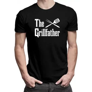 Žertovný předmět The Grillfather - pánské tričko s potiskem- Tričkový.cz