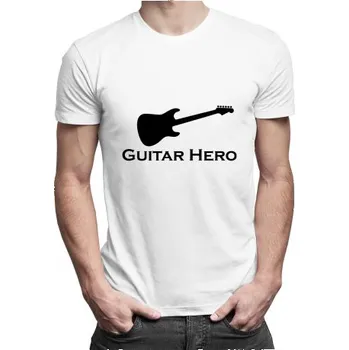 Žertovný předmět Guitar Hero - pánské tričko s potiskem- Tričkový.cz