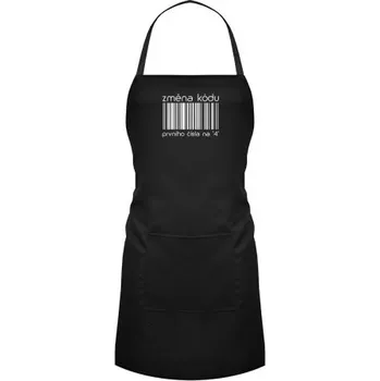 Žertovný předmět Změna kódu prvního čísla na "4" - zástěra- Tričkový.cz