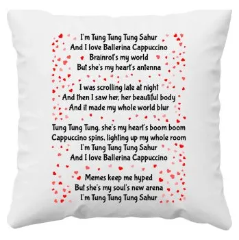 Žertovný předmět I'm Tung Tung Tung Sahur song - Italian Brainrot - polštář s potiskem- Tričkový.cz