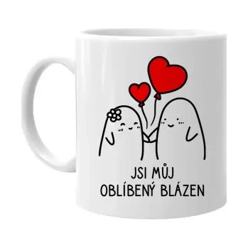 Žertovný předmět Jsi můj oblíbený blázen - hrnek s potiskem- Tričkový.cz