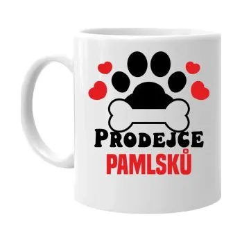 Žertovný předmět Prodejce pamlsků - hrnek s potiskem- Tričkový.cz