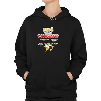 Žertovný předmět Proč prohrávám v bowlingu? - dámská mikina s potiskem- Tričkový.cz