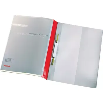 Prezentační desky s rychlovazačem, červené