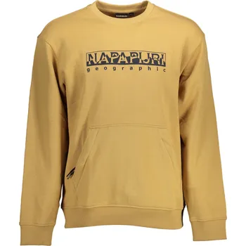 Pánské oblečení Pánská mikina Napapijri bez kapuce Napapijri hořčicová 3362859