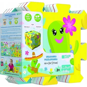 Puzzle Pěnové puzzle Trefl 32x32 cm 8 dílů Kaktusy 61265