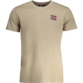 Pánské tričko Pánské béžové triko s krátkým rukávem NORWAY 1963 kaki 3359510