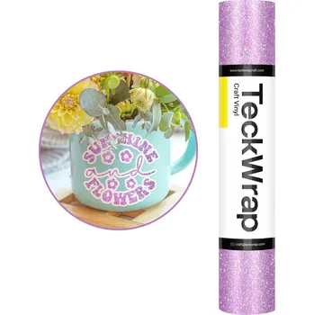 Samolepící dekorace TeckWrap Burst Glitter - Mauve Purple - Samolepící vinylová folie Velikost: 30,5 x 30 cm