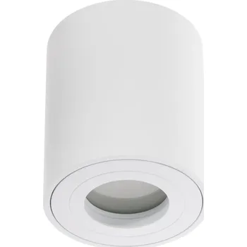 Bodové svítidlo Podhledové bodové svítidlo přisazené halogenové Wodoodporna Hliniková SPOT TUBA 95mm IP44 Bílá AQUARIUS ROUND Kobi