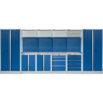 Kvalitní PROFI BLUE dílenský nábytek - 4535 x 495 x 2000 mm - MTGS1300BB3