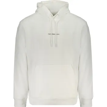 Pánská mikina Bílá mikina Calvin Klein bez zipu Calvin Klein bílá 3358032