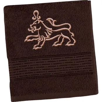 Bellatex Froté osuška proužek s výšivkou znamení zvěrokruhu Hnědá