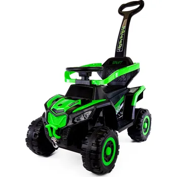 Odrážedlo Mamido Speed MT280 Dětské elektrické odrážedlo | autíčko 3v1 s vodící tyčí zelené