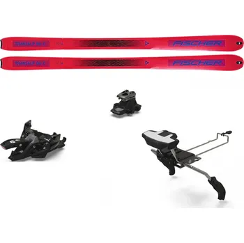 Sjezdové lyže Fischer Transalp 86 Carbon WS + Skin + M10 + brzda Velikost: 169 L red/blue+V black 22/23