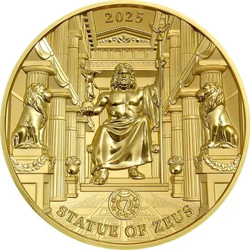 Zlatá mince 100 g Sedm divů světa - Socha Dia 2025