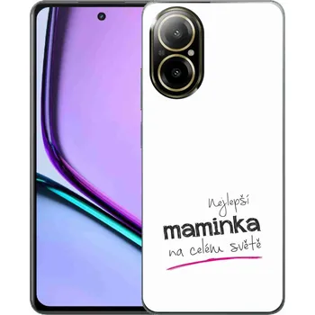 Pouzdro na mobilní telefon Gelový kryt mmCase na Realme C67 - nejlepší maminka 4 bílé pozadí