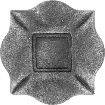 PSG Rozeta pro kovaný plot, bránu, zábradlí a mříže 44.011, 100x100 x 10 mm, plná