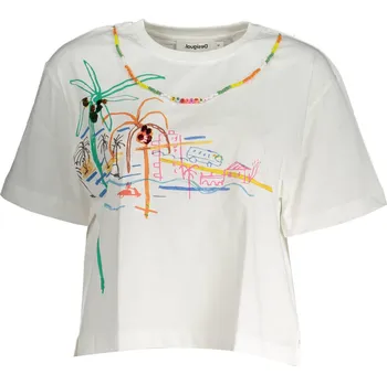 Dámské tričko Dámské triko Desigual s krátkým rukávem DESIGUAL bílá | vícebarevná 3366423