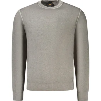 Pánský svetr Pánský svetr HUGO BOSS šedý Boss šedá 3363934