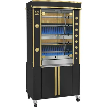 Zahradní gril Gril Plynový Rotisol Millenium 975-5MLG, černý mosaznými prvky