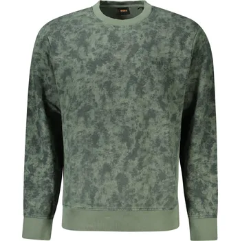 Pánská mikina HUGO BOSS zelená mikina bez kapuce Boss zelená | světle zelená 3362807