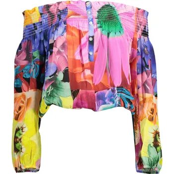 Desigual dámský top s dlouhým rukávem DESIGUAL oranžová | růžová | vícebarevná 3362031