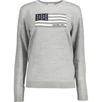 Dámský svetr Dámský šedý svetr US Polo US Polo Assn bílá | šedá 3364056