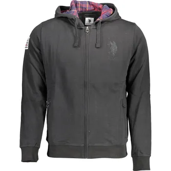 Pánská mikina Černá pánská mikina US Polo s kapucí US Polo Assn černá 3362248